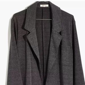 Madewell Glen Plaid knit blazer XL